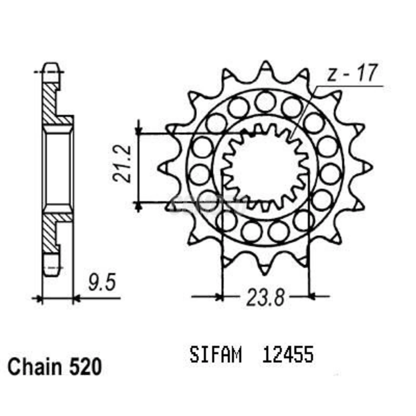 Pignon Suzuki Rm-z 450 05-