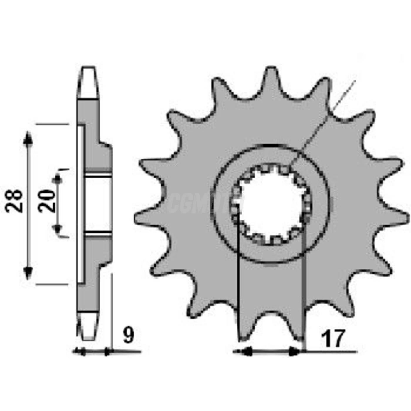 Pignon Hm 50 