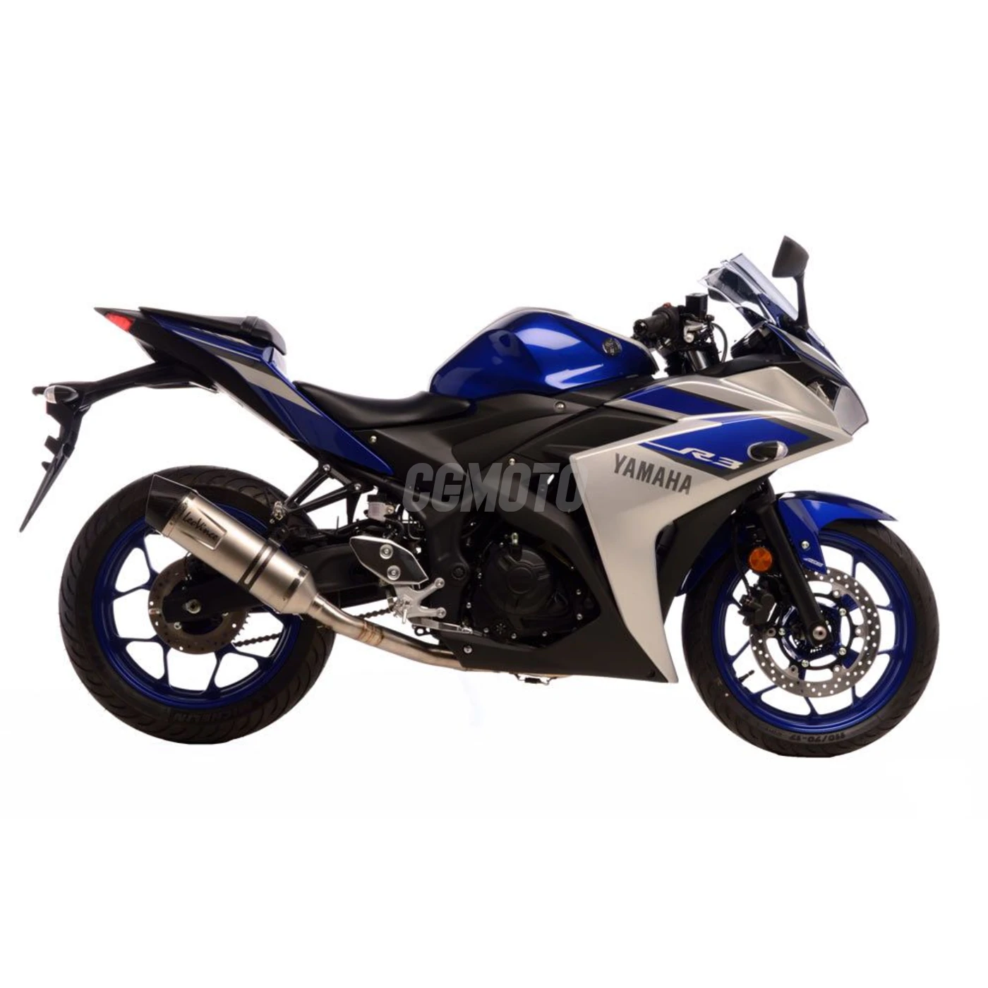 SBK LV ONE EVO 2/1 YAMAHA YZF R3-R25 - MT25-MT03 INOX FULL SYSTEM 2/1