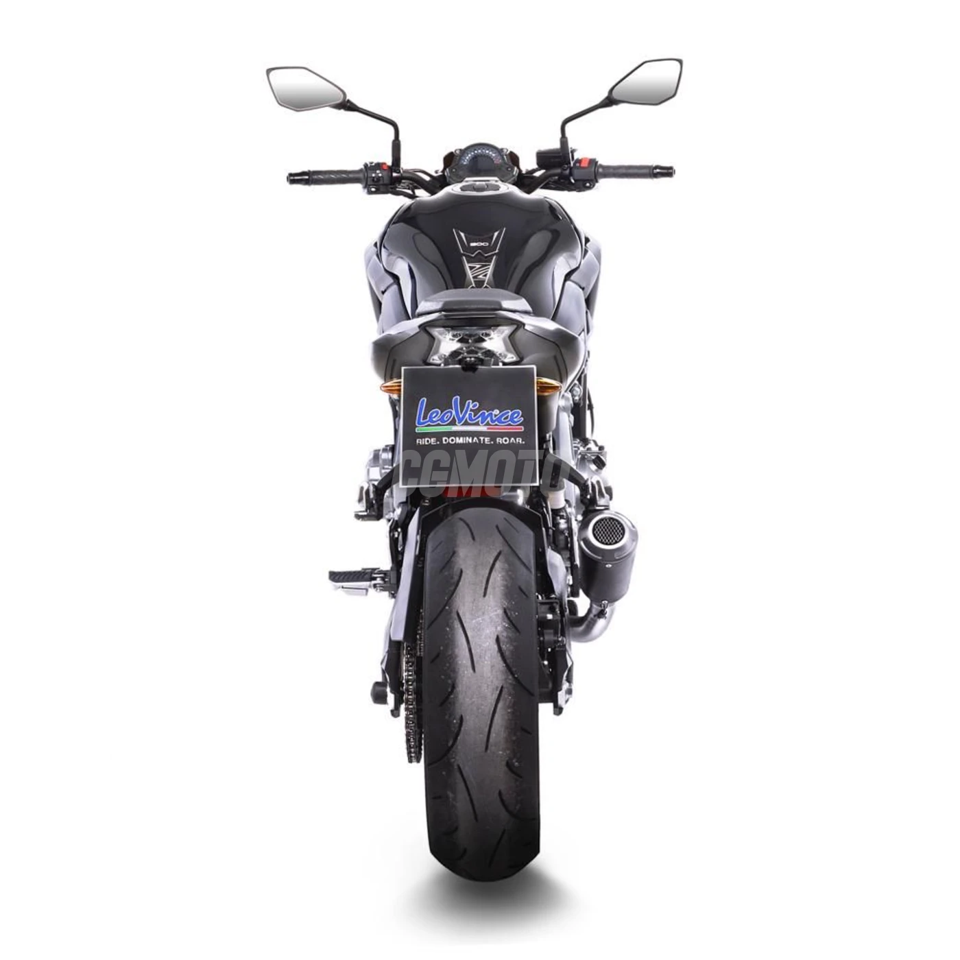 SBK LV-10 BLACK KAWASAKI Z 900/A2 SLIP-ON