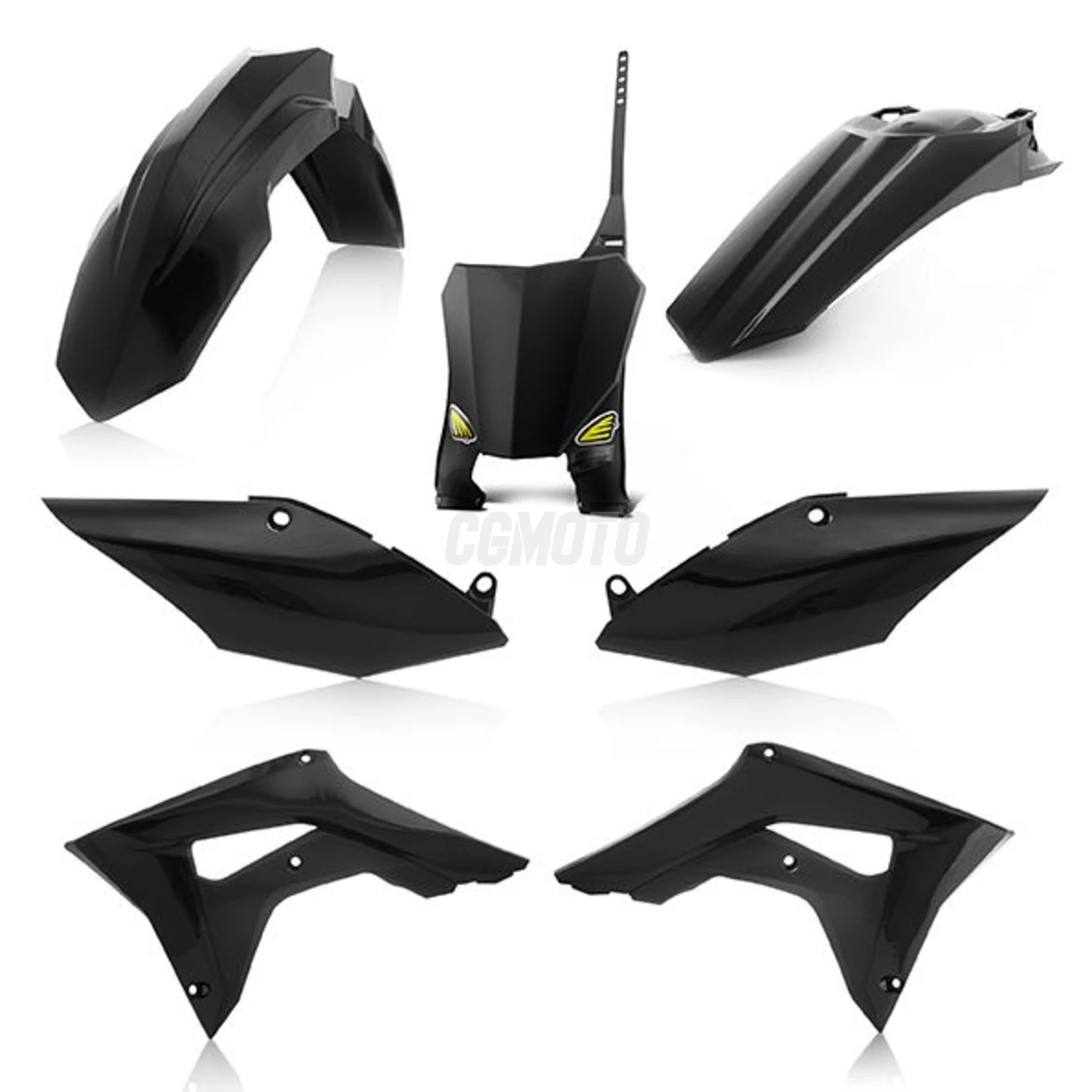 Kit plastique 5 elements HONDA CRF450R 17 - Noir