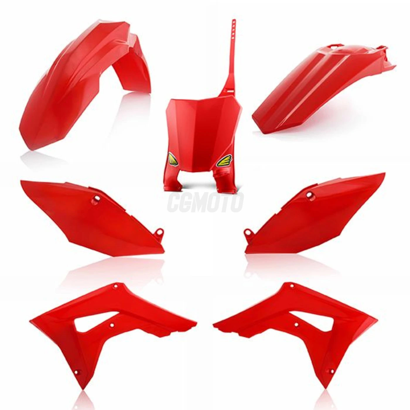 Kit plastique 5 elements HONDA CRF450R 17 - Rouge