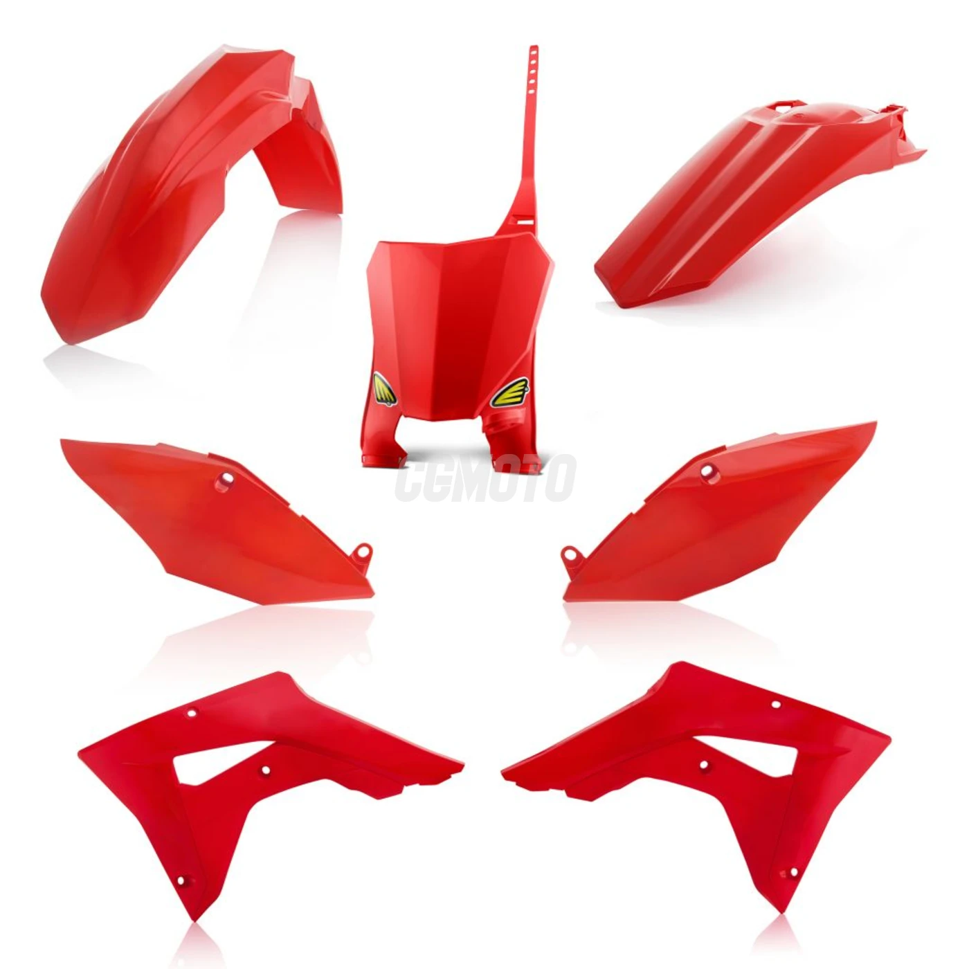 Kit plastique 5 elements HONDA CRF450RX 17 - Rouge