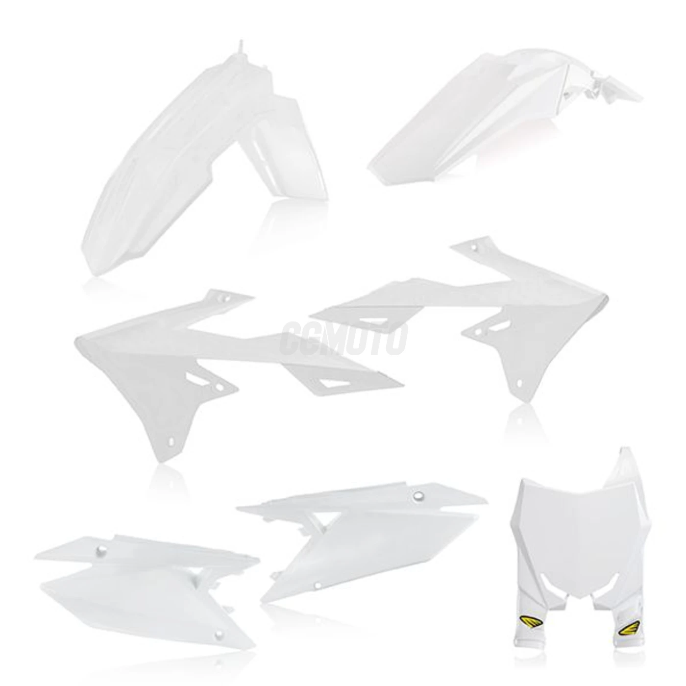 Kit plastique 5 elements SUZUKI RMZ 450 18 - Blanc