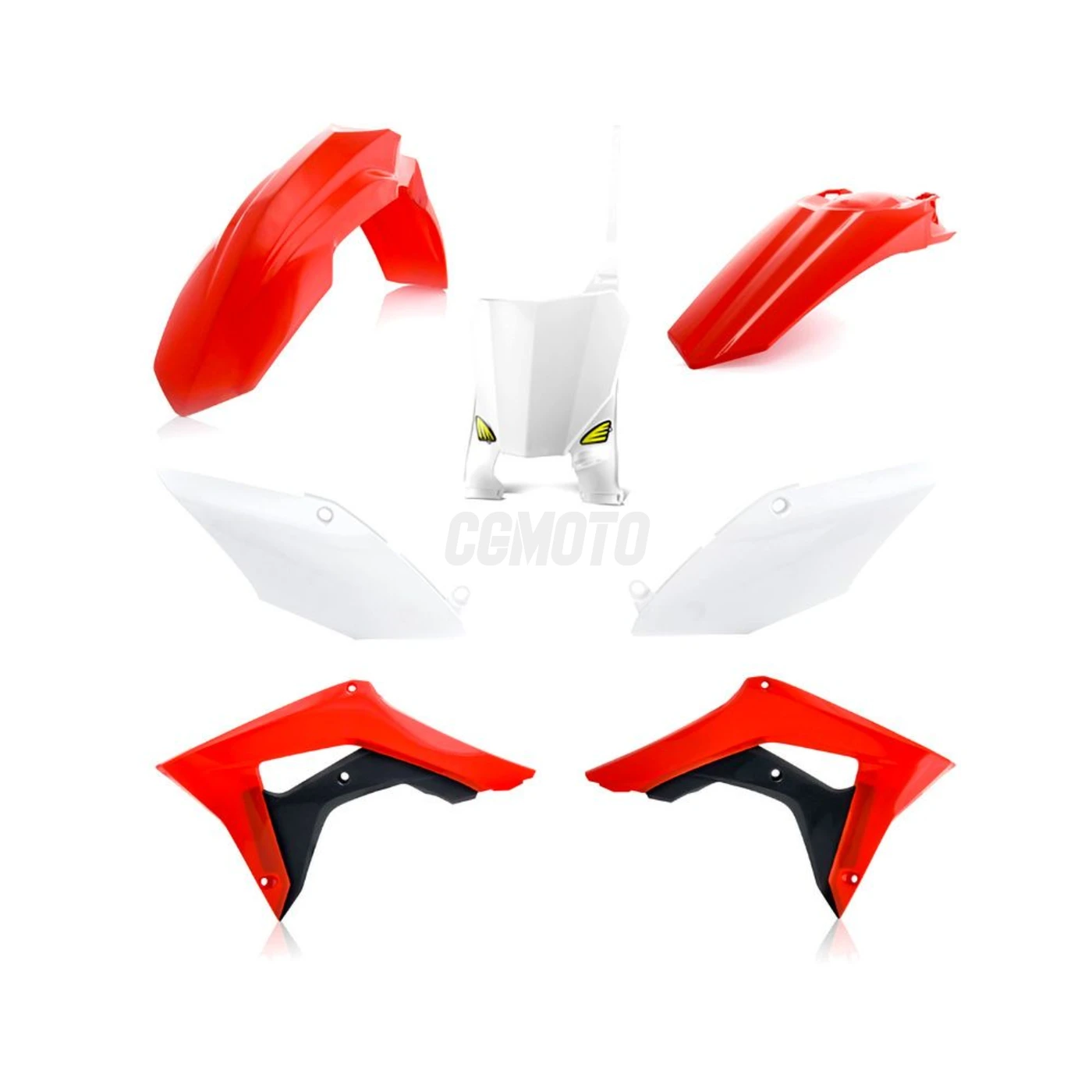 KIT PLASTIQUE CYCRA 5 ELEMENTS 450 CRF 2021 ROUGE