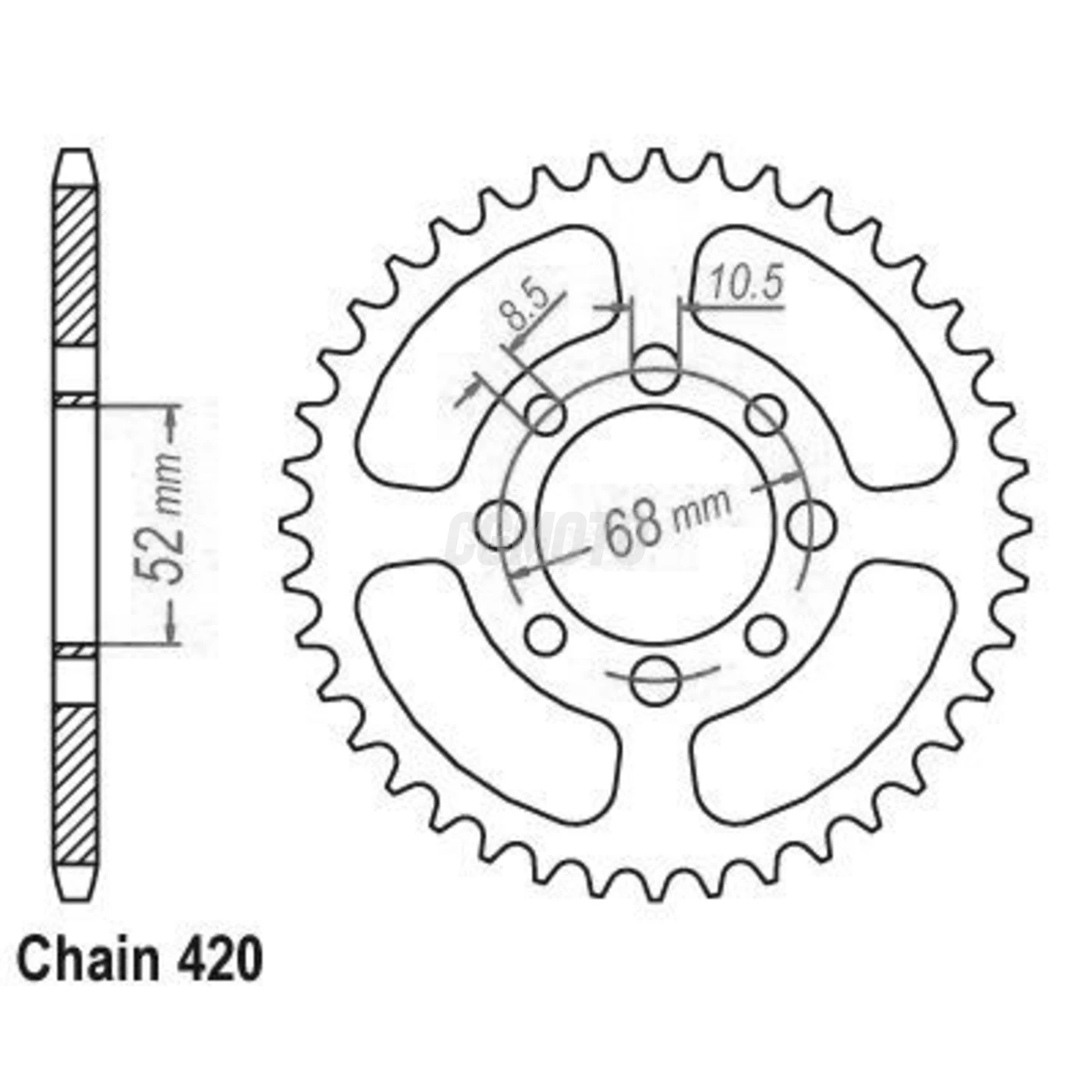 Couronne Suzuki 80 Fr 74-87