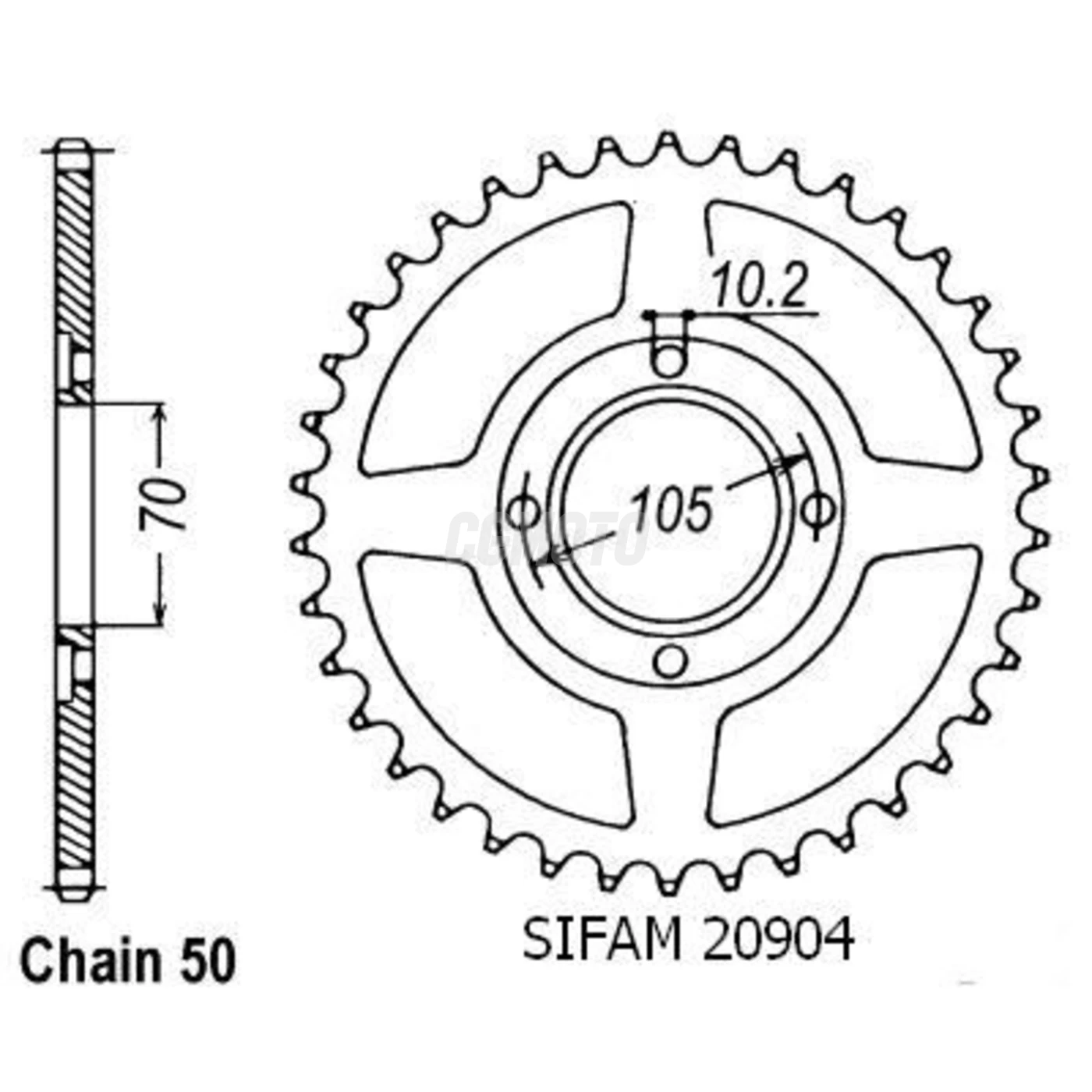 Couronne Cb 360 F 73-76