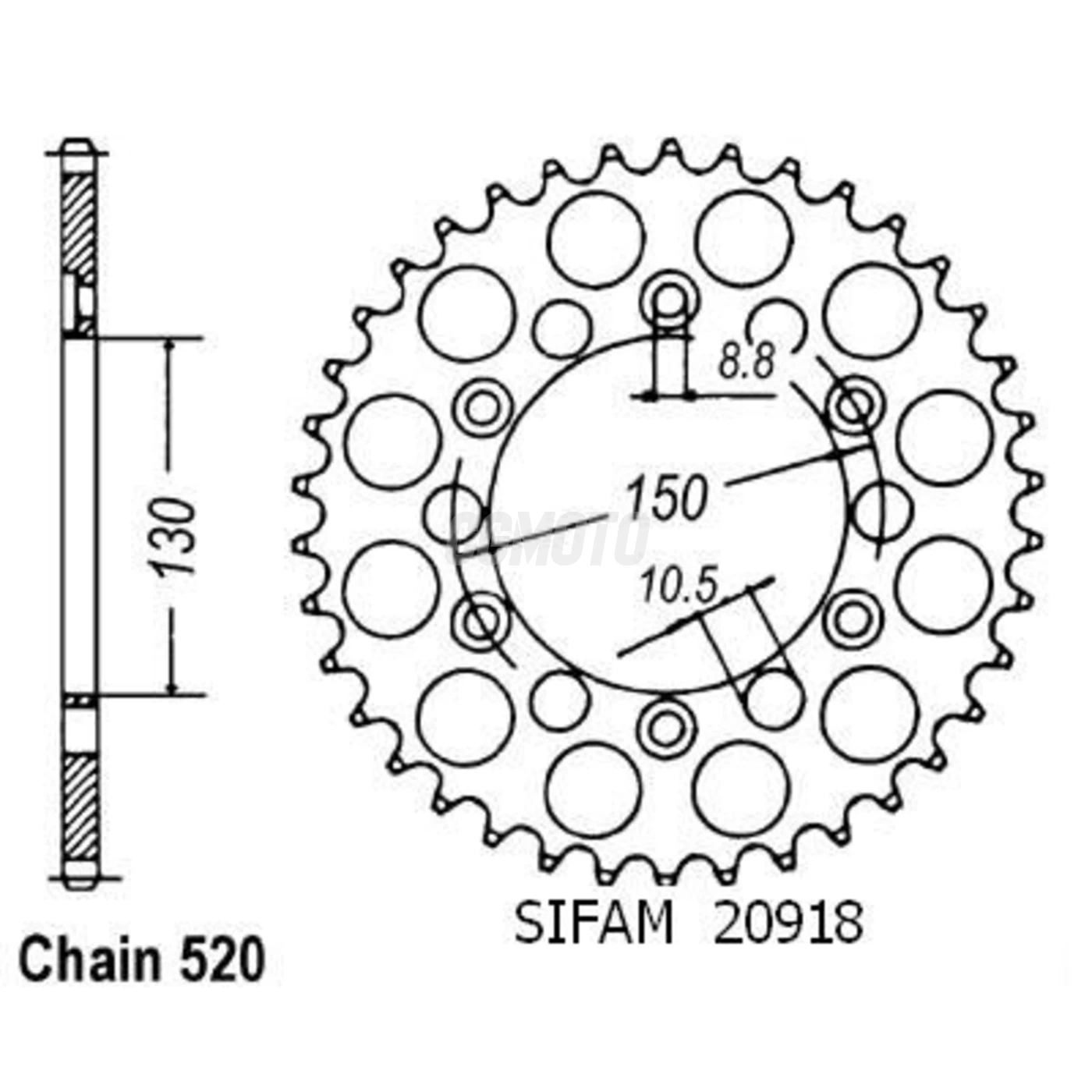 Couronne Xls 500 S 80-81