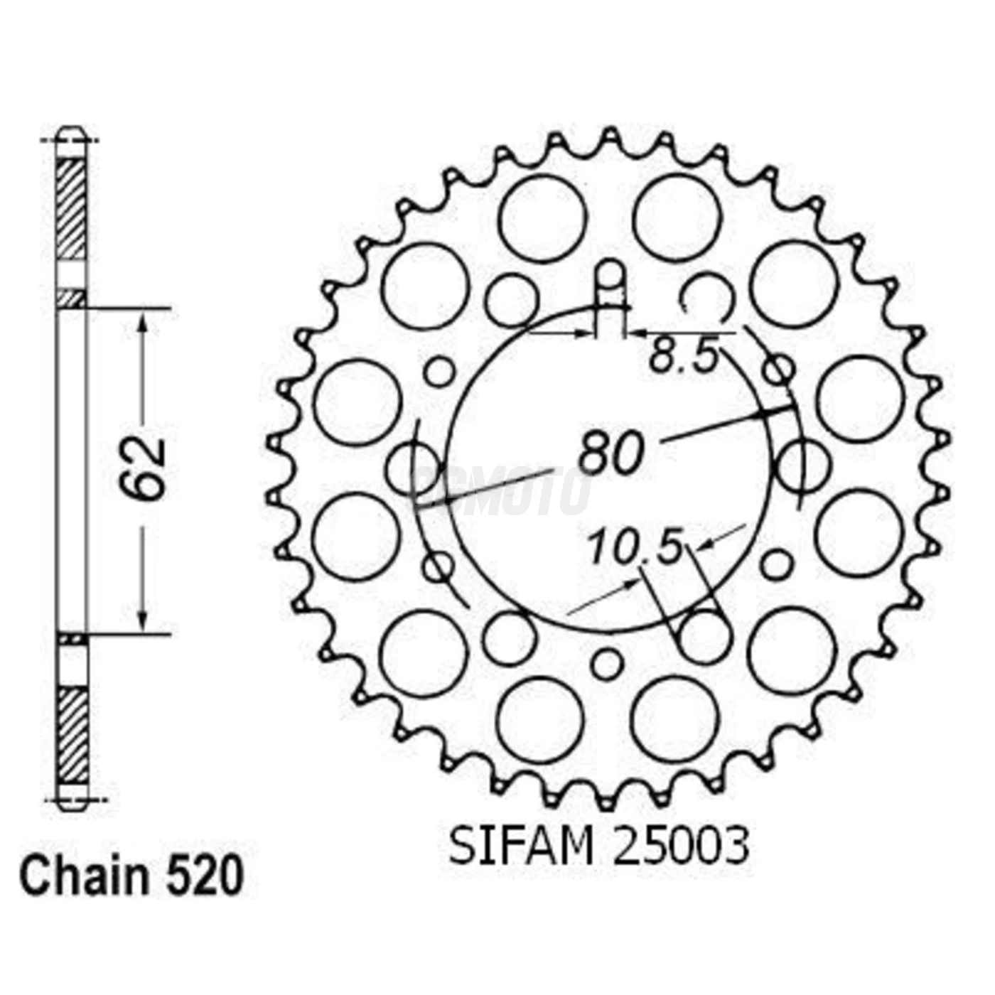 Couronne Sr 250 Se 80-83