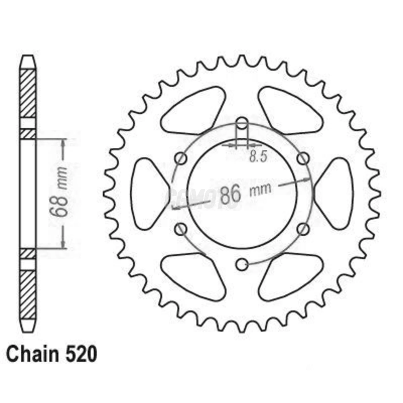 Couronne Kawasaki Z250