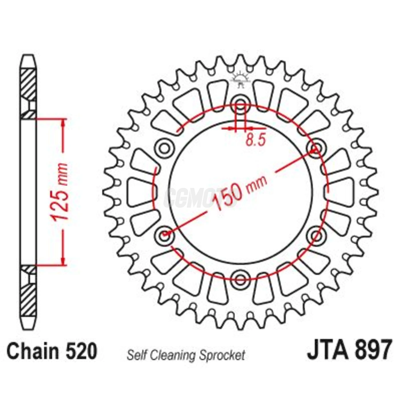 Couronne Ktm Alu X Wing