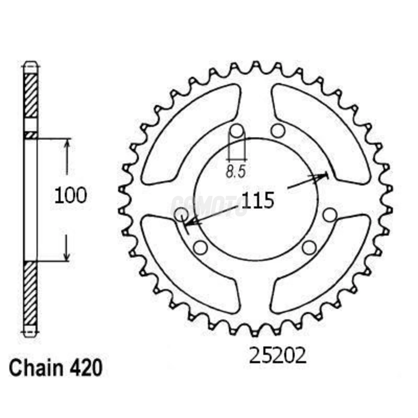 Couronne Gilera 50 Gsm 99-