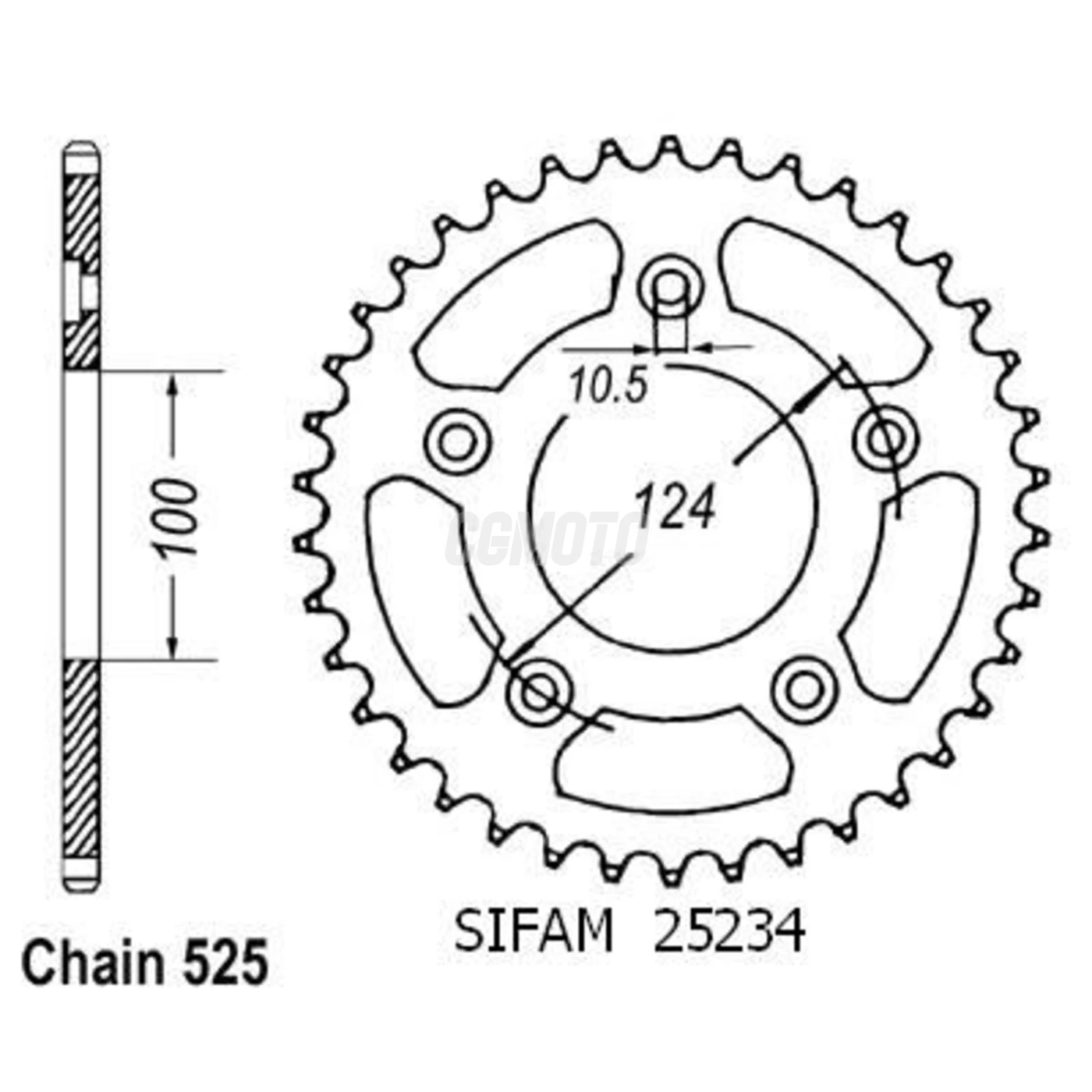 Couronne Ducati 999 R/S 03-