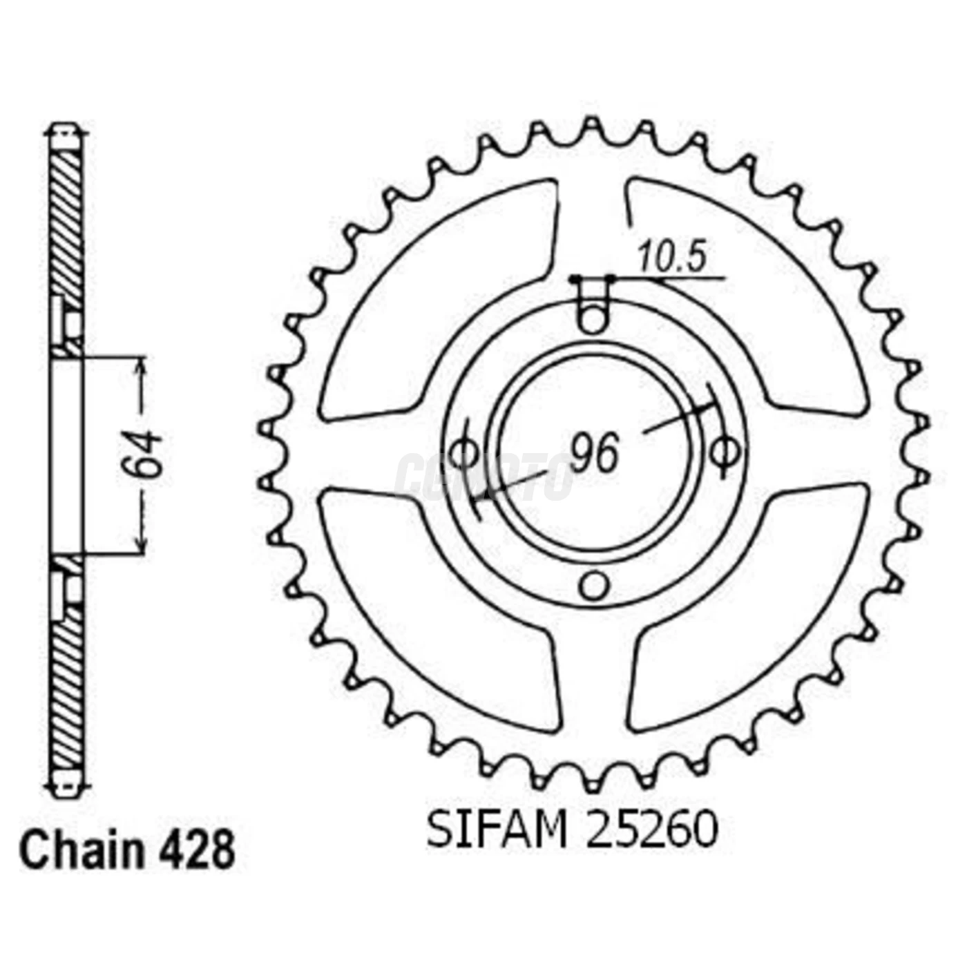 Couronne Cg 125 E 04-