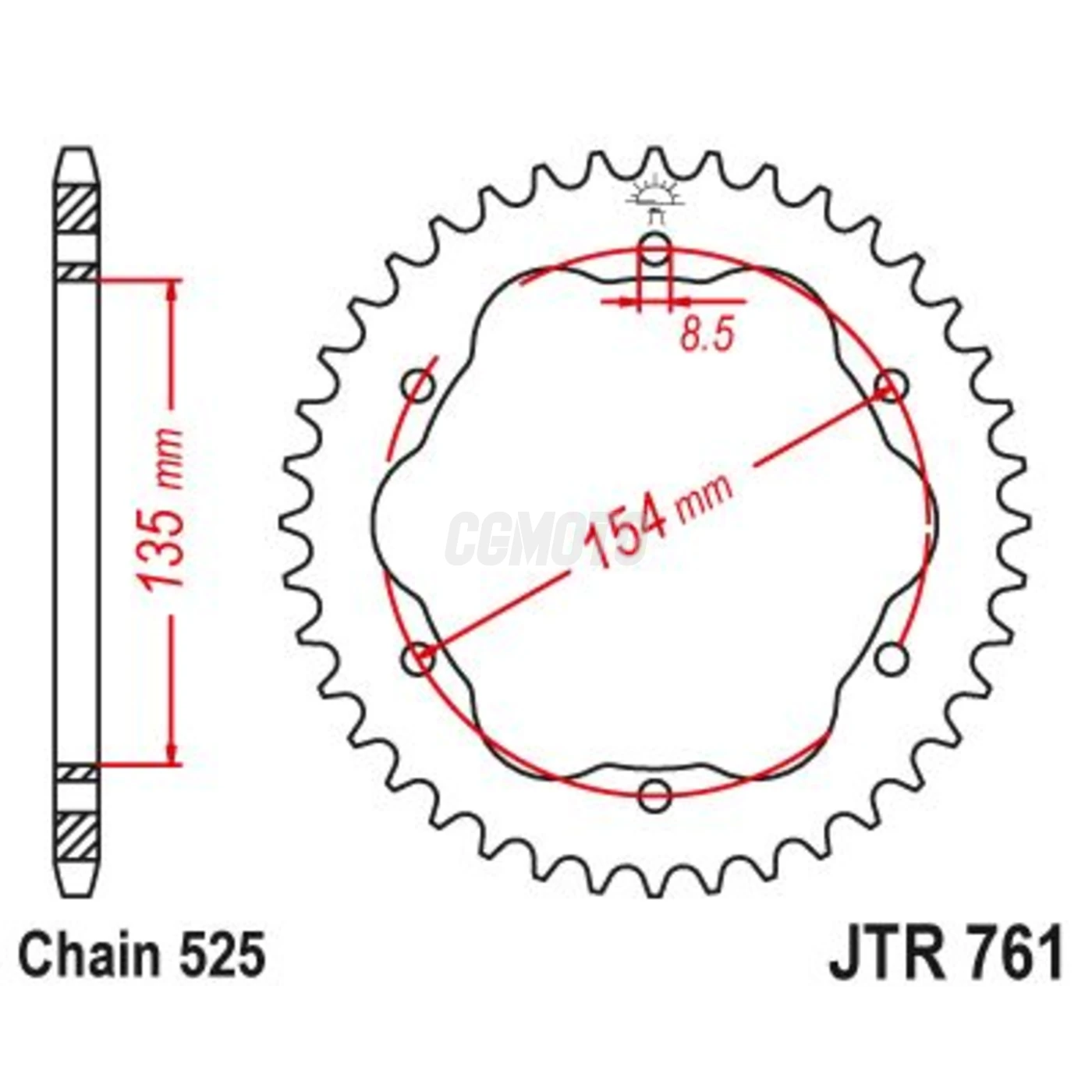 Couronne Ducati 1098 R/S 07-