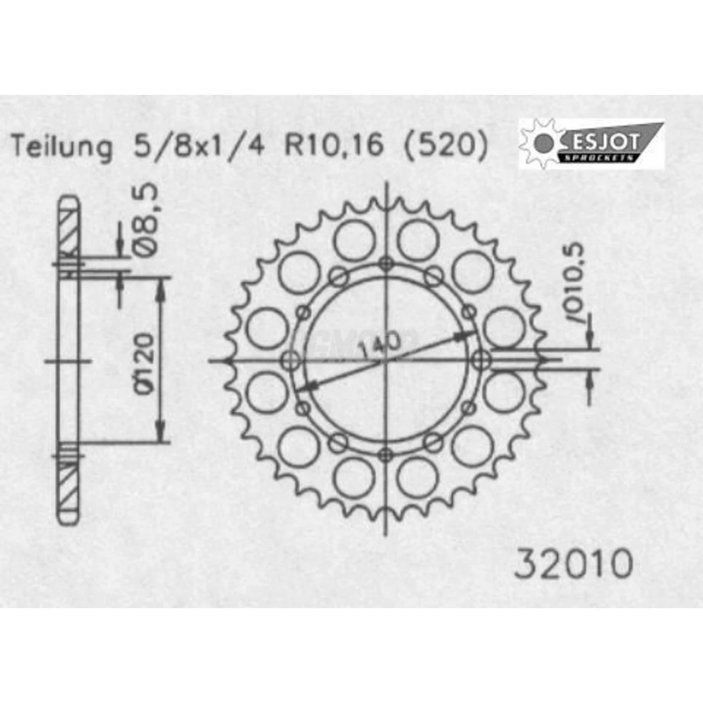 Couronne Racing Alu Gsx-R 600/750 98-00