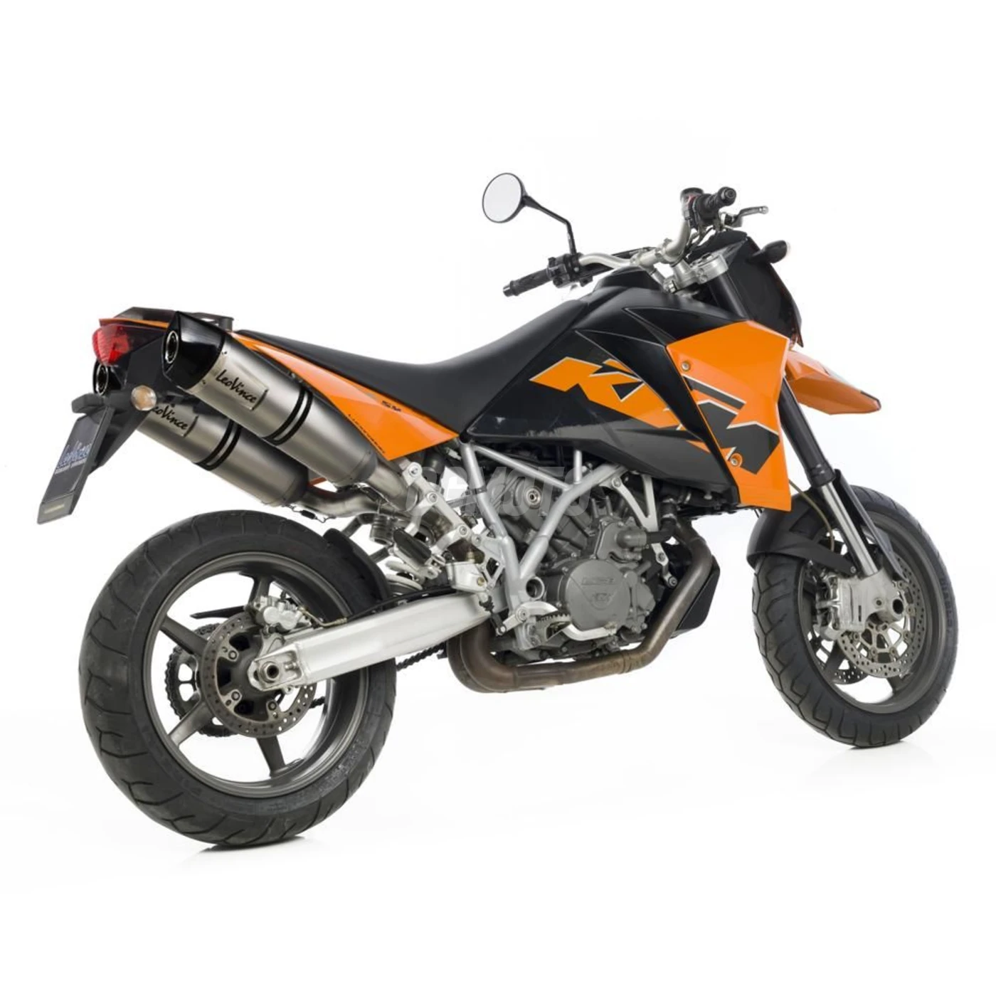 SBK LV ONE EVO KTM 950/990 SM/R i.e. (SUPERMOTO) INOX 2 SLIP-ON