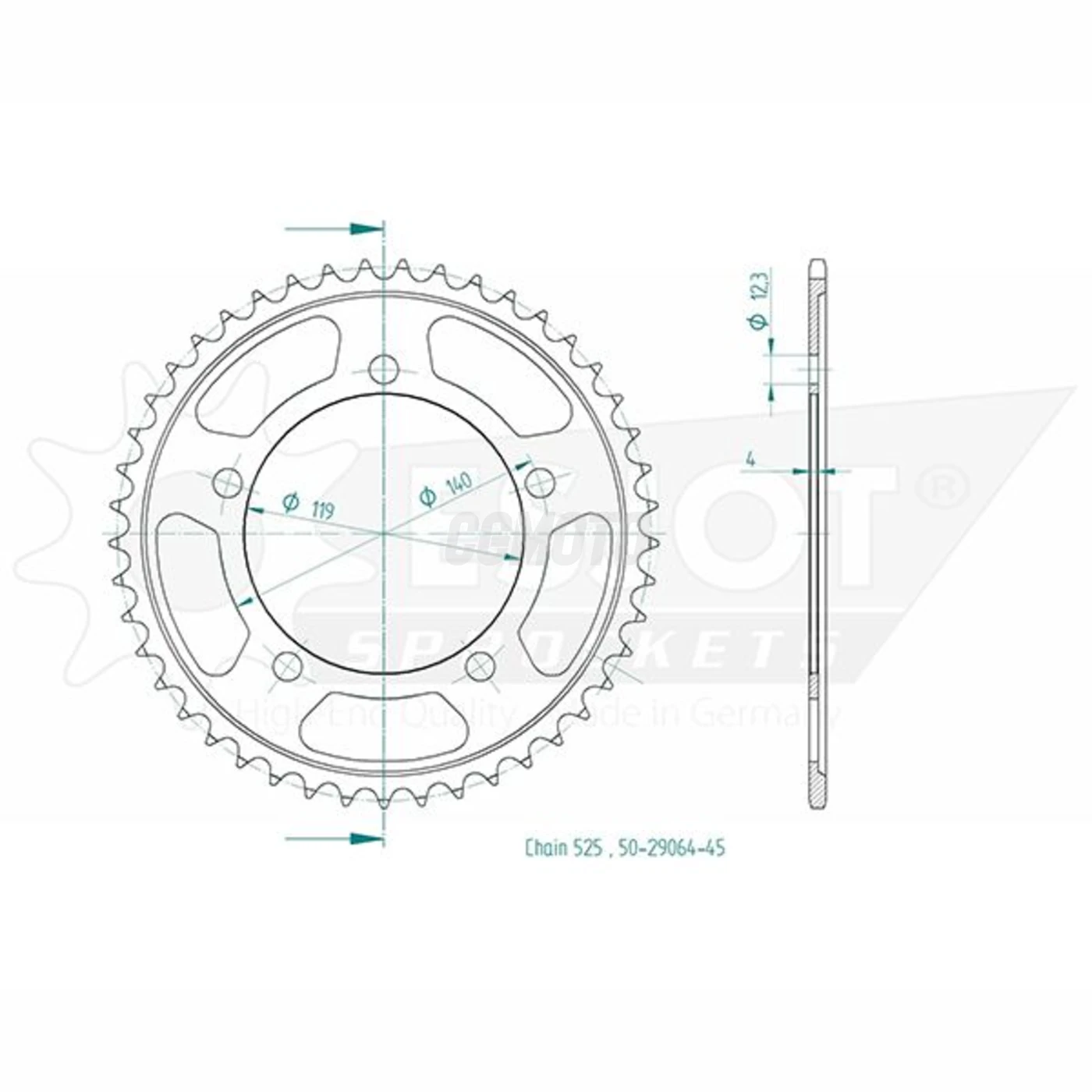 Kit Chaine Origine BMW S 1000 XR 17x45