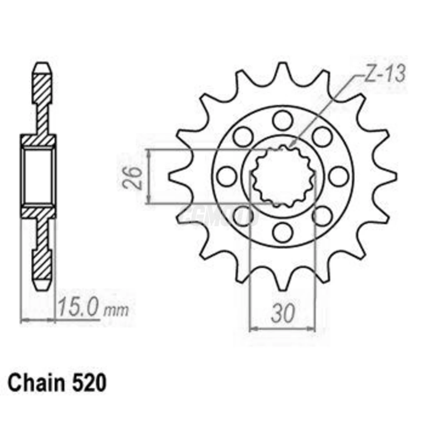 Kit Chaine Origine BMW S 1000 XR 17x45