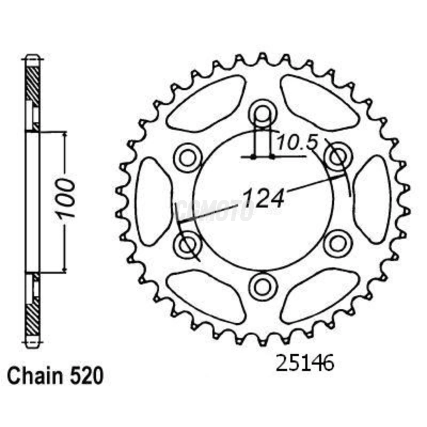 Kit chaine Ducati 620 Sport