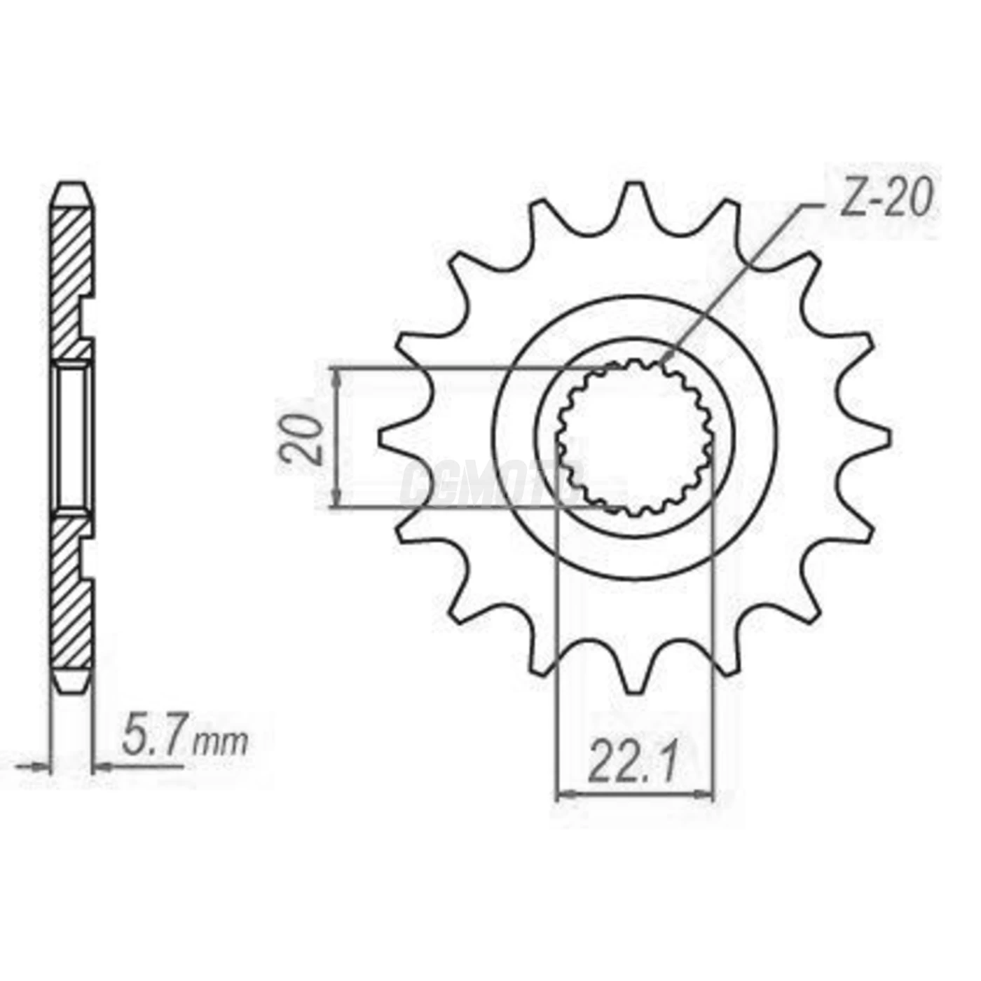 Kit chaine Gas Gas EC 250 4T