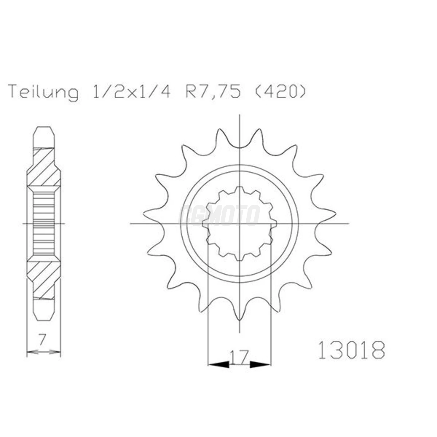 Kit chaine Generic Trigger 50 X