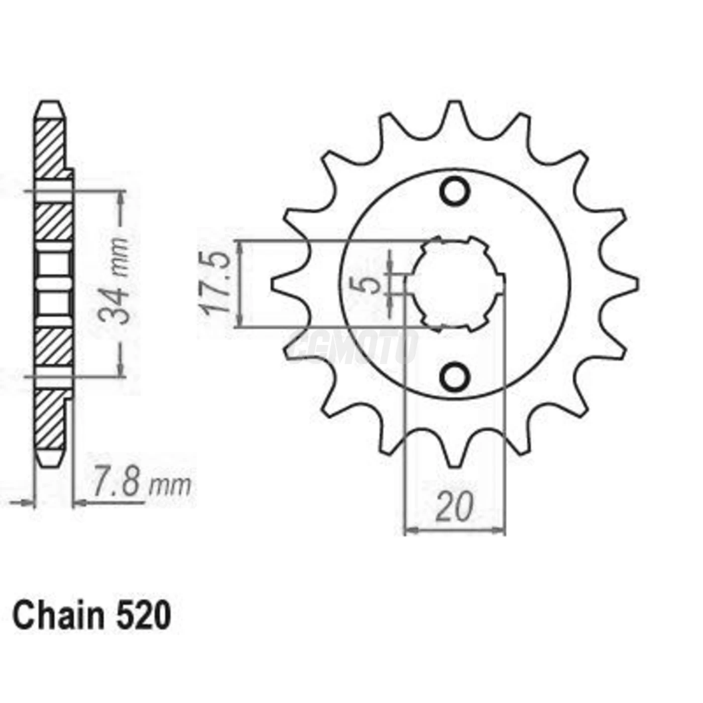 Kit chaine Honda Nsr 125 R