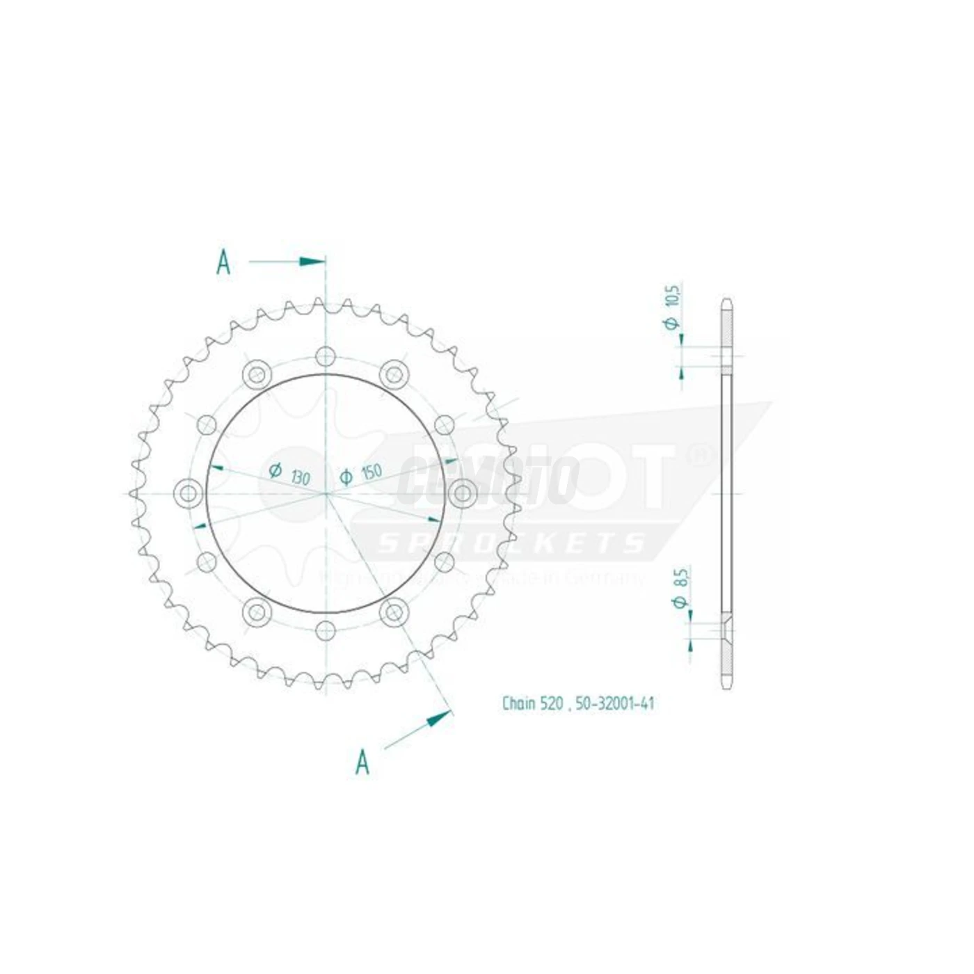 Kit chaine Honda Nx 250 J