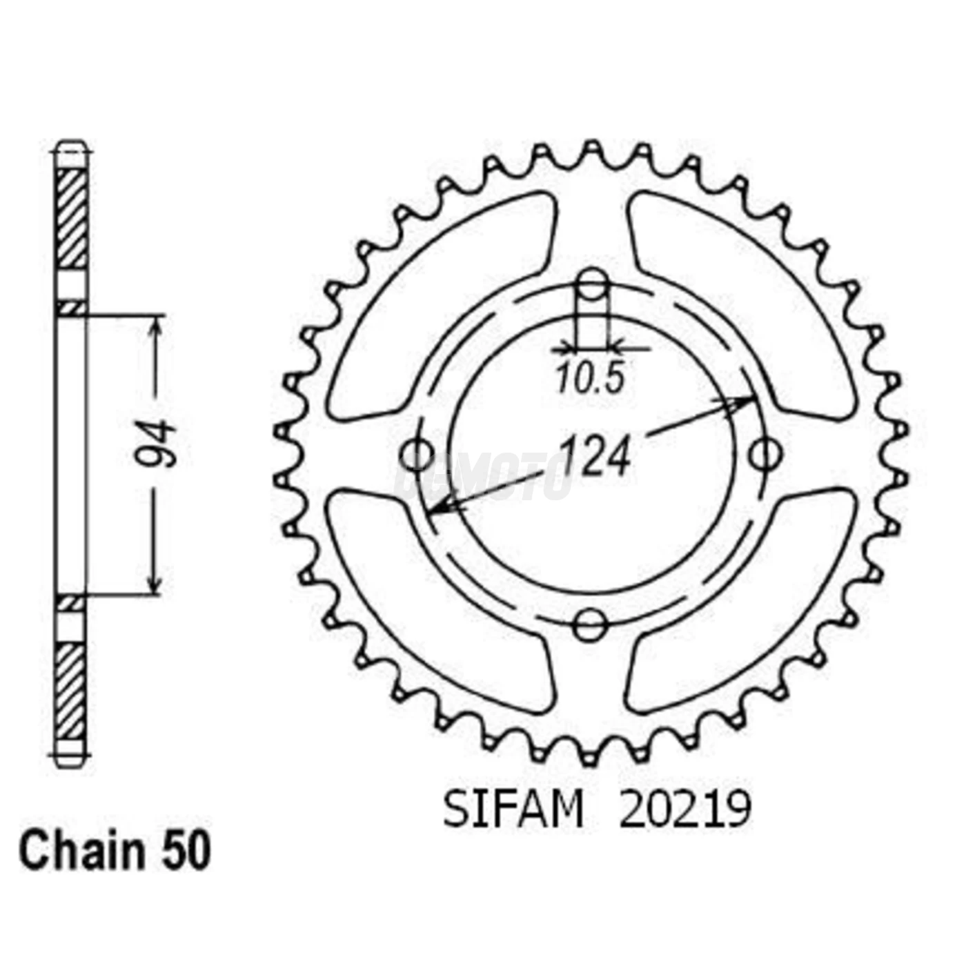 Kit chaine Honda Cb 550 F