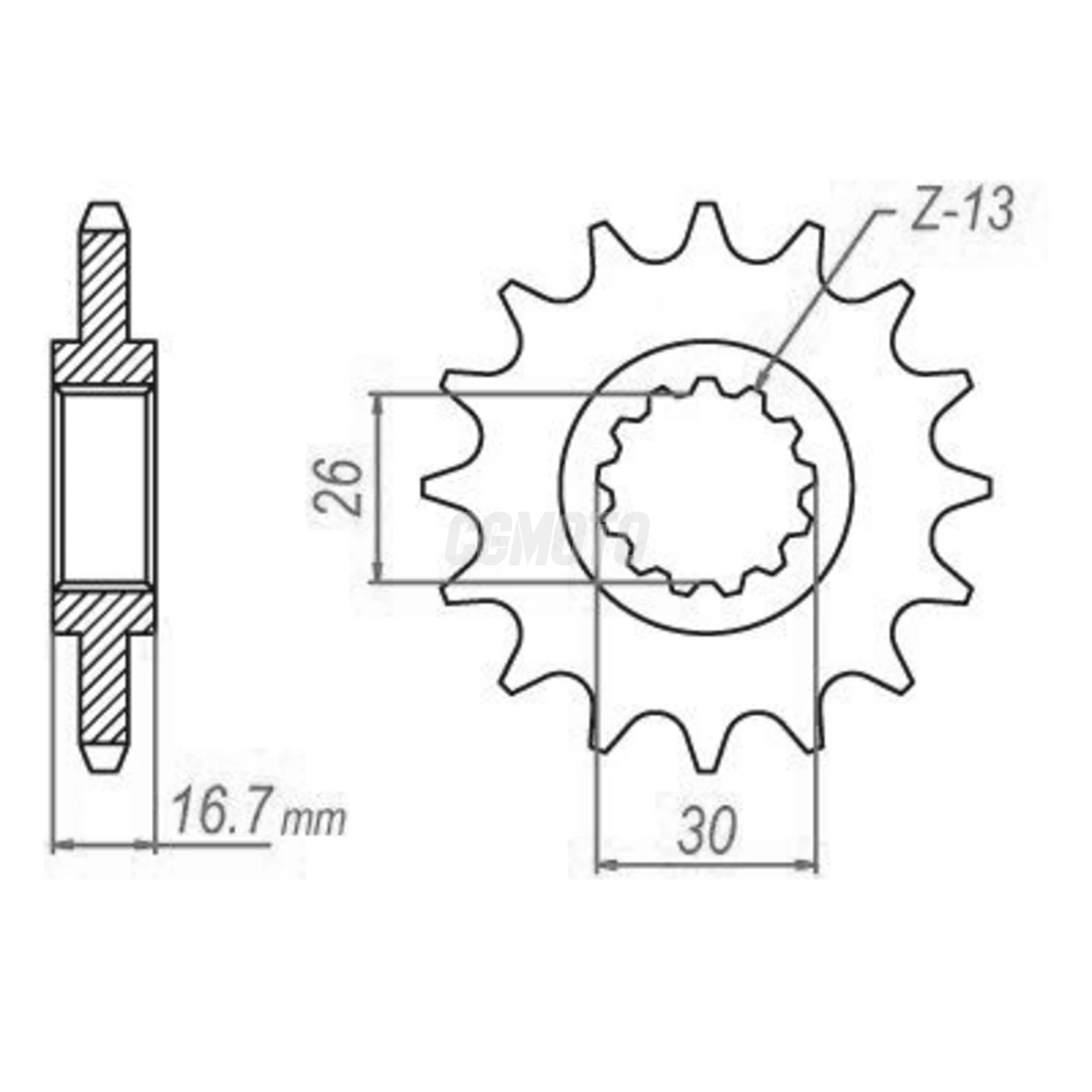 Kit chaine Honda Cbf 600 N/S