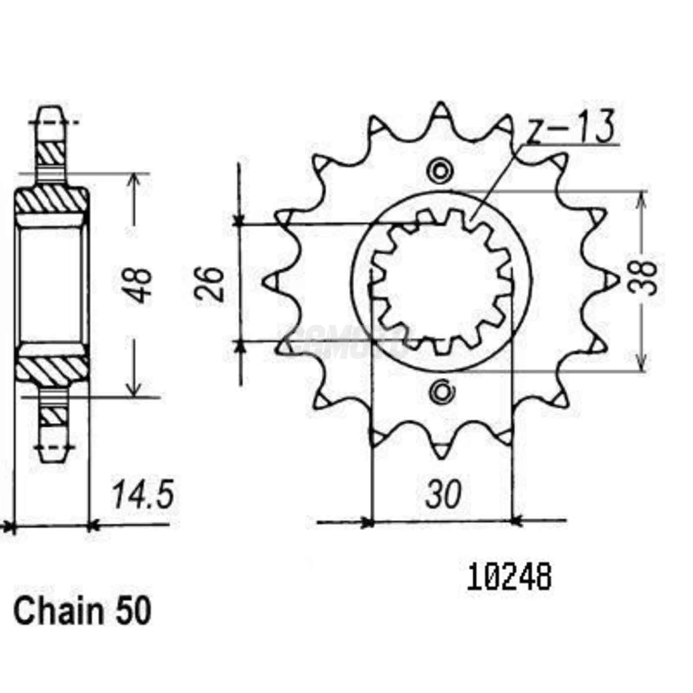 Kit chaine Honda Cb 1100 Rb