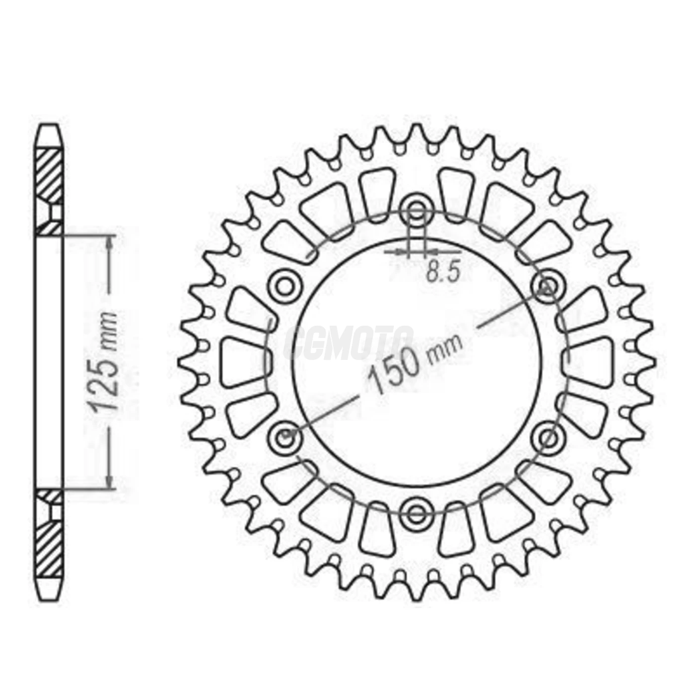 Kit Chaine Origine HUSABERG FS 570 14x38