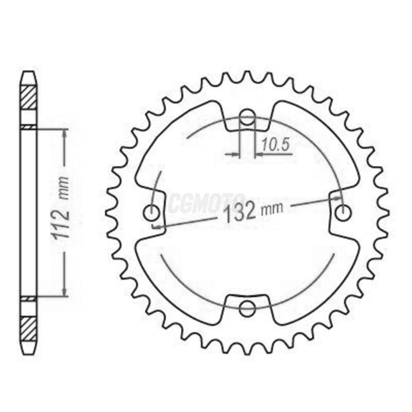 Kit chaine Kymko 250 Kxr