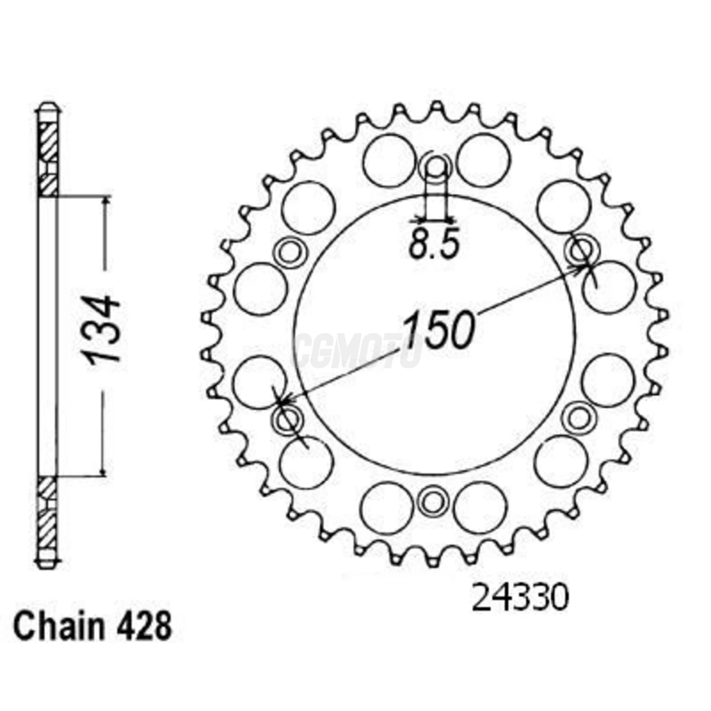 Kit chaine Kawasaki Kdx 125