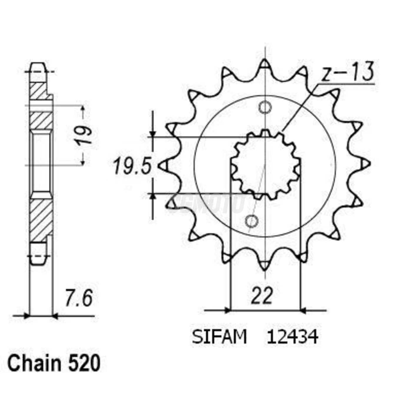 Kit chaine Kawasaki Kfx 400