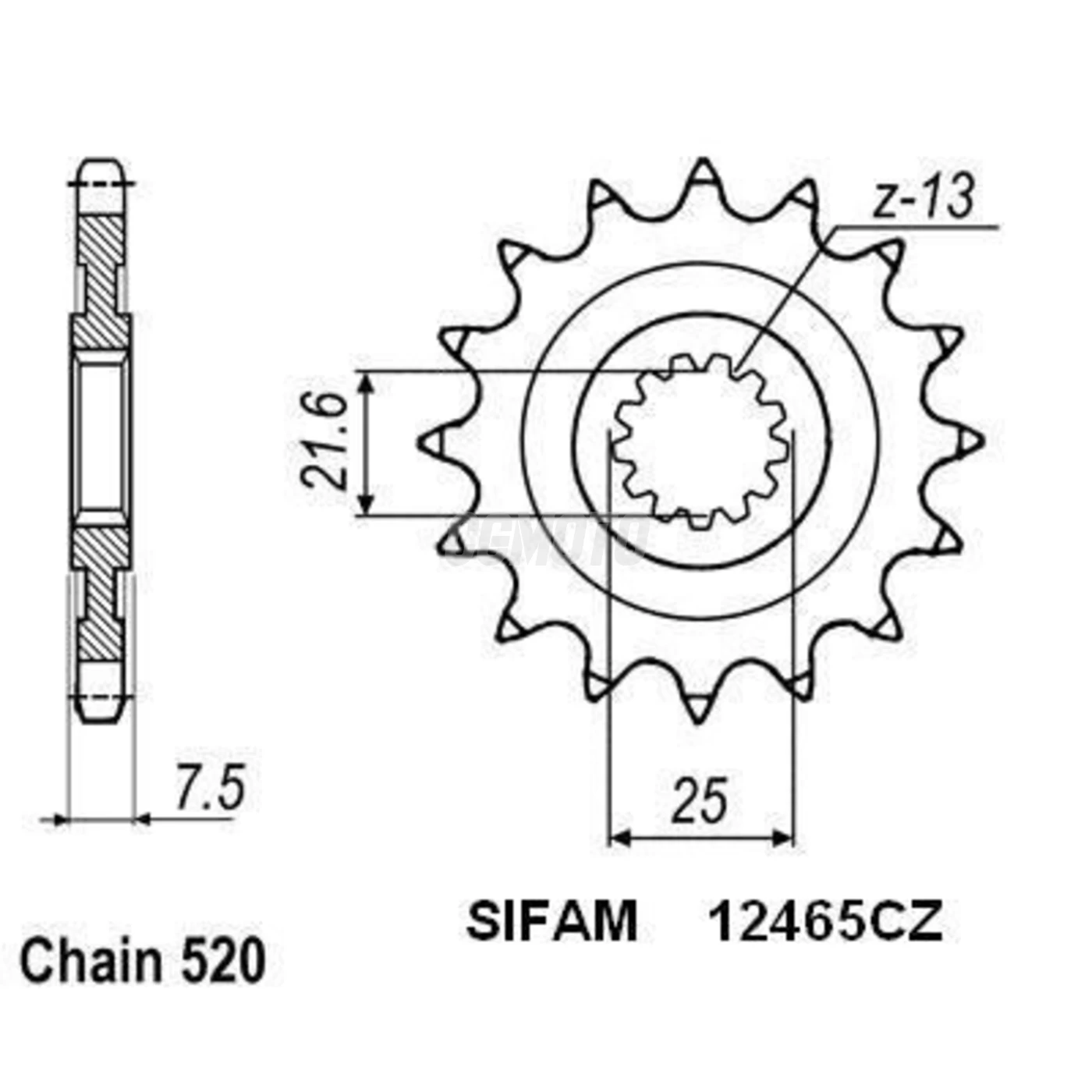 Kit chaine Kawasaki Kfx 450 R