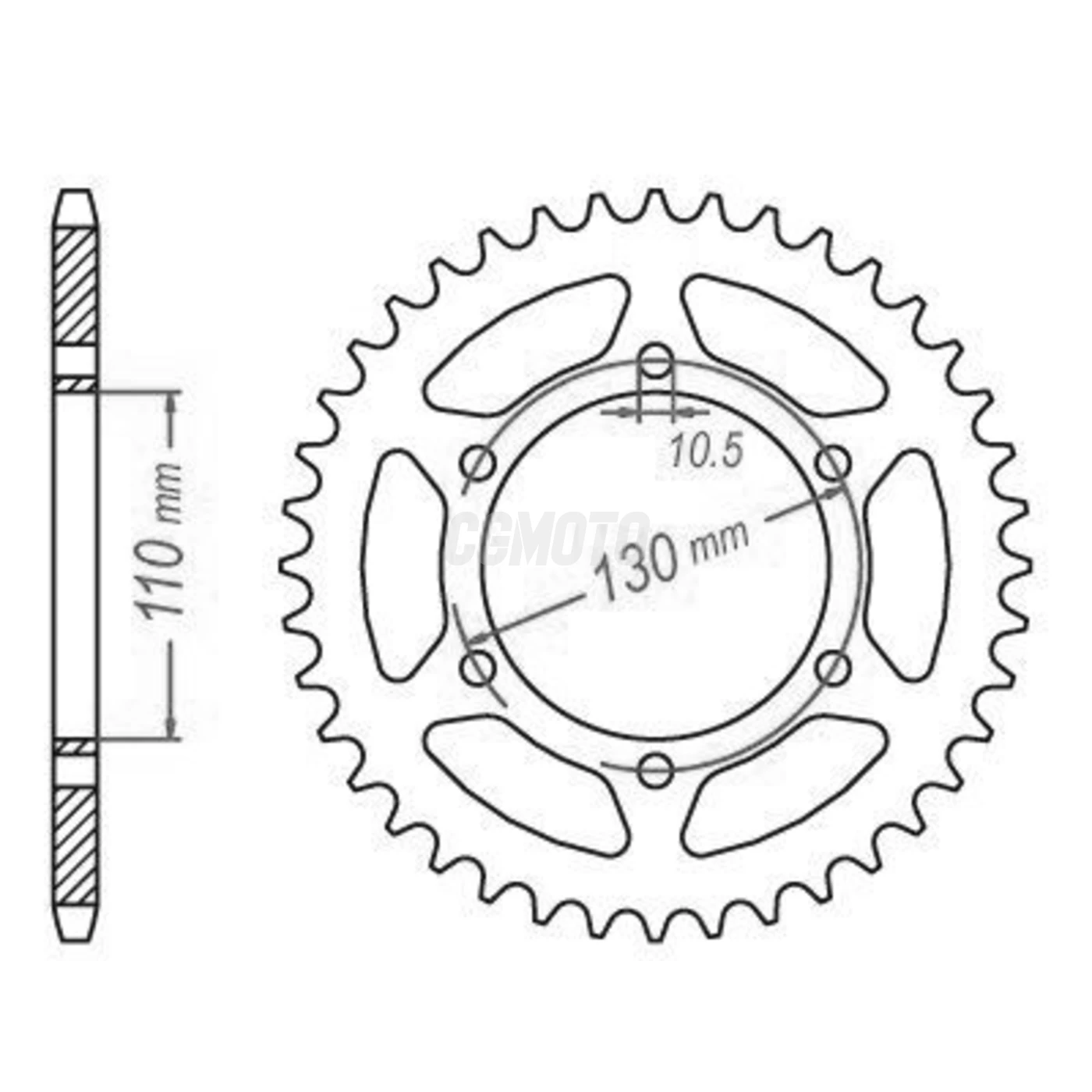 Kit chaine Kawasaki Er 500