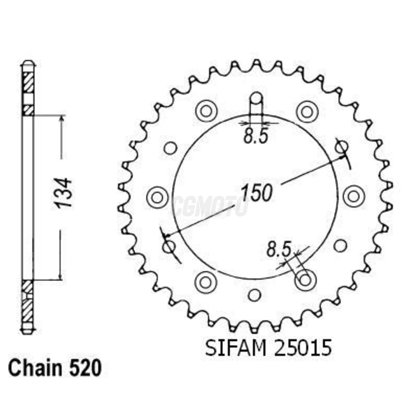 Kit Chaine Kawasaki Kx 500 1987-2002 14x47