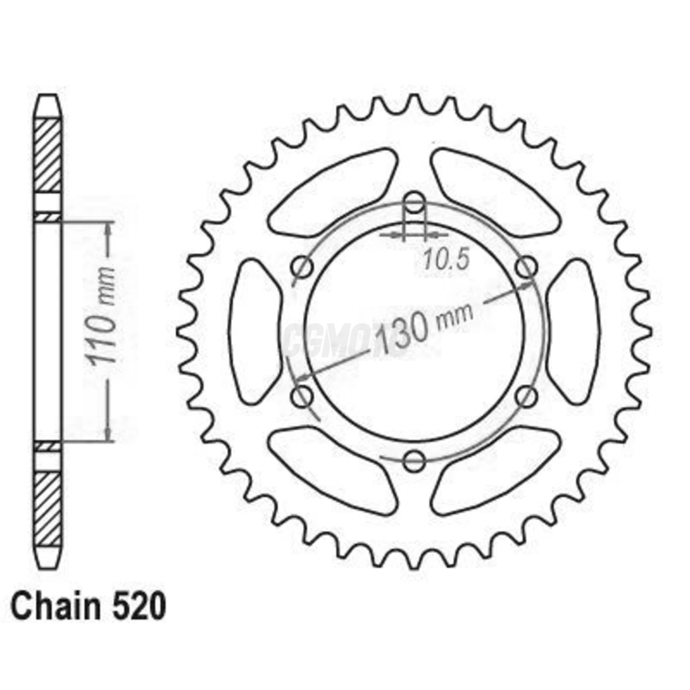 Kit chaine Kawasaki Gpz 500 S