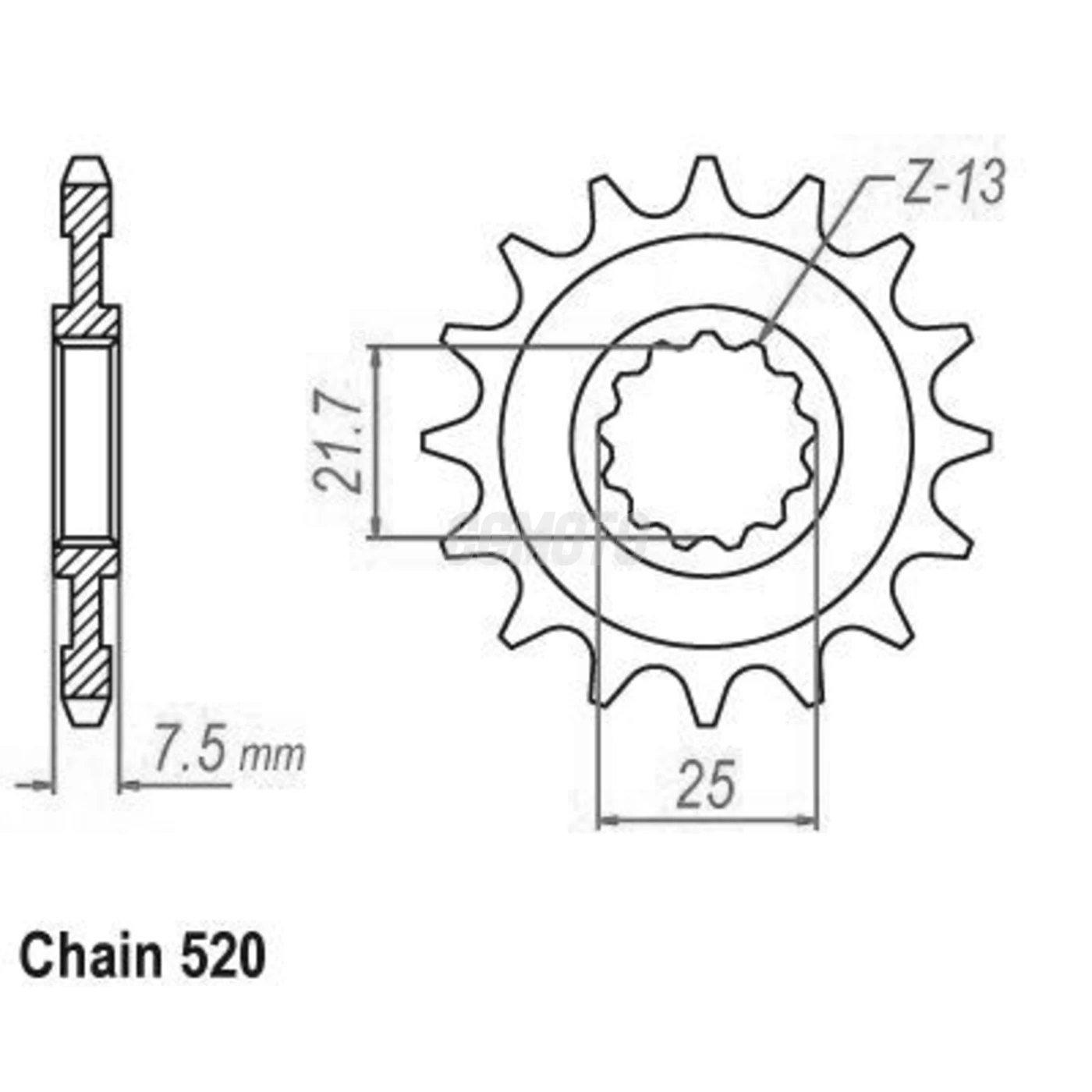 Kit chaine Kawasaki Zx-6r 600 Zx