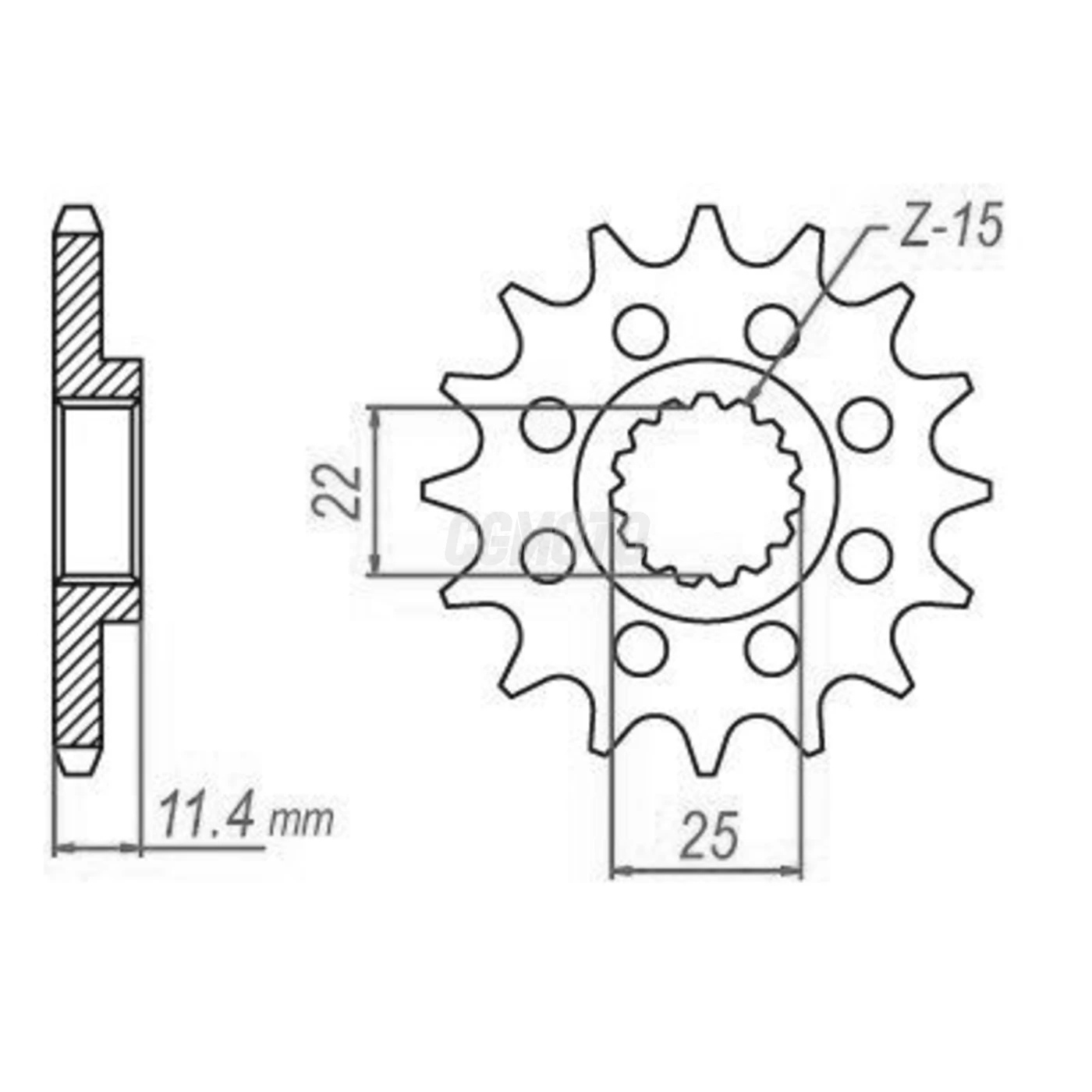 Kit chaine Ktm Sc 620 Super Competition