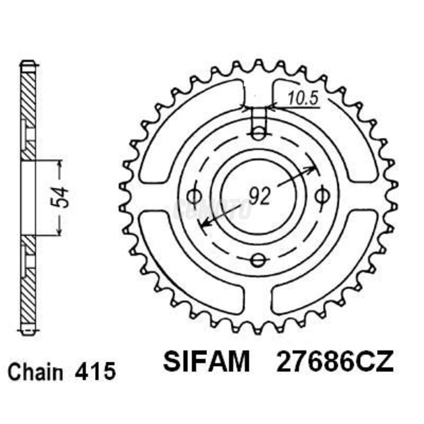 Kit chaine Mbk 50 X-power