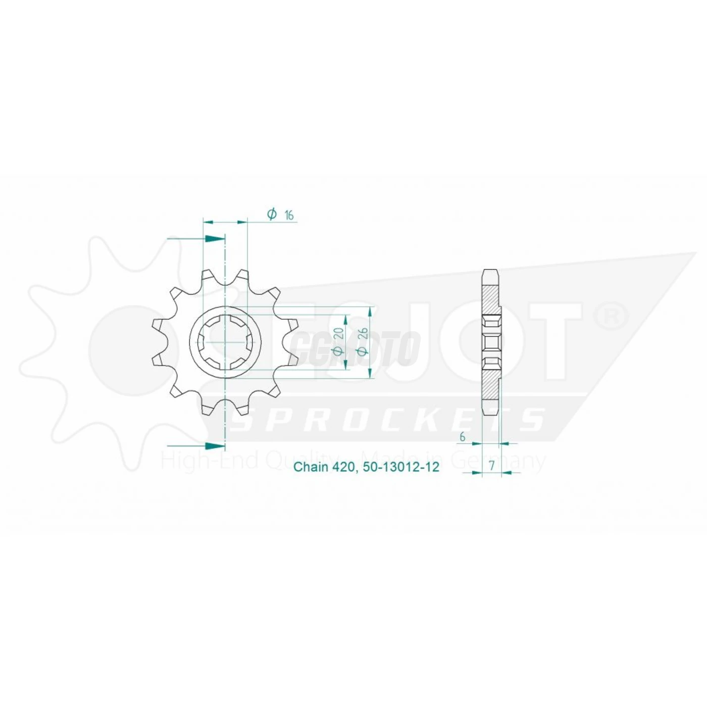 Kit chaine Suzuki Zr 50 S