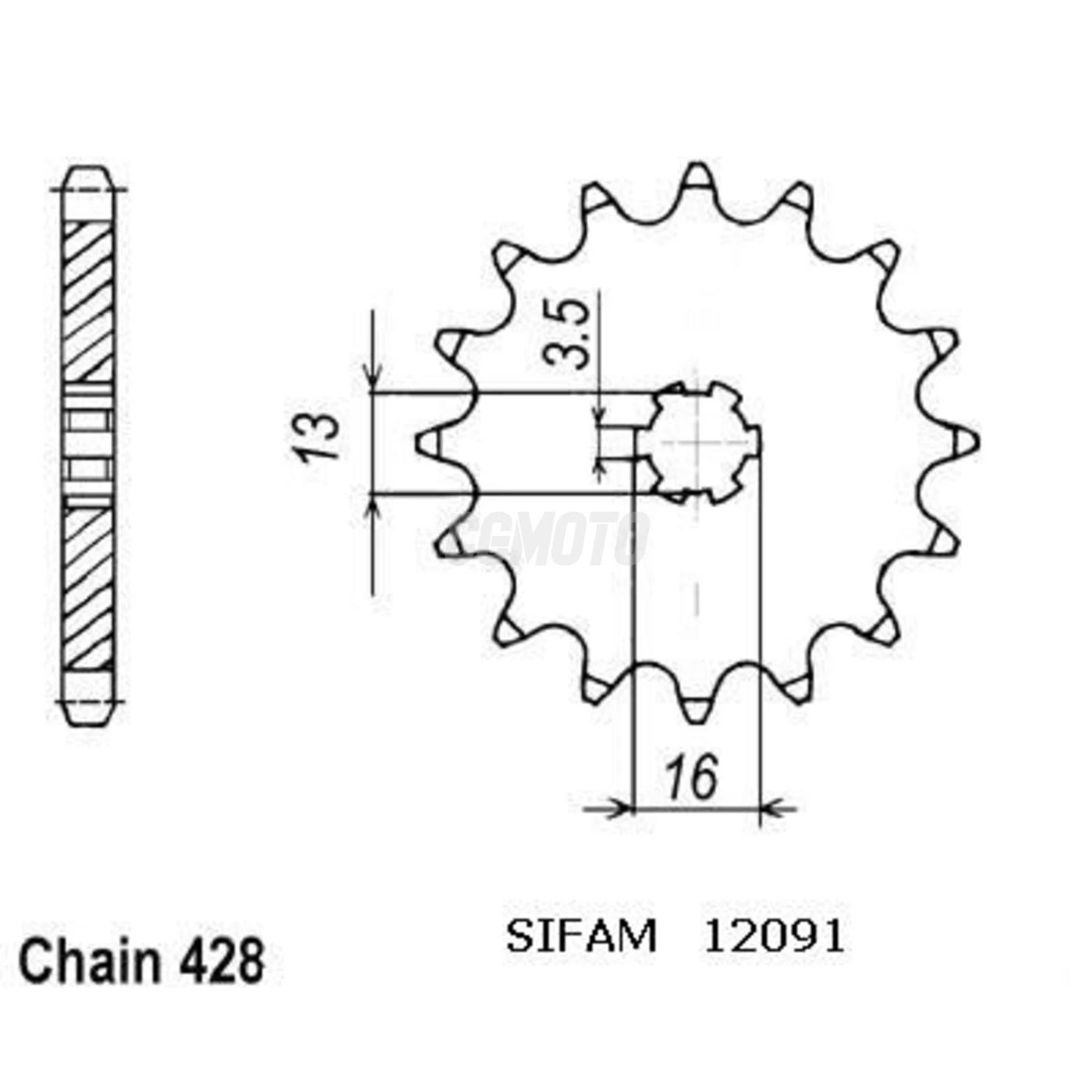 Kit chaine Suzuki Ds 80