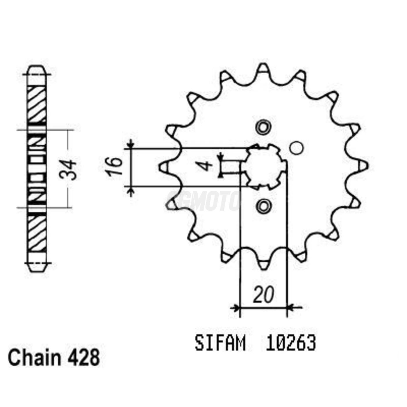 Kit Chaine Origine Suzuki Dr 125 Sm 20 A