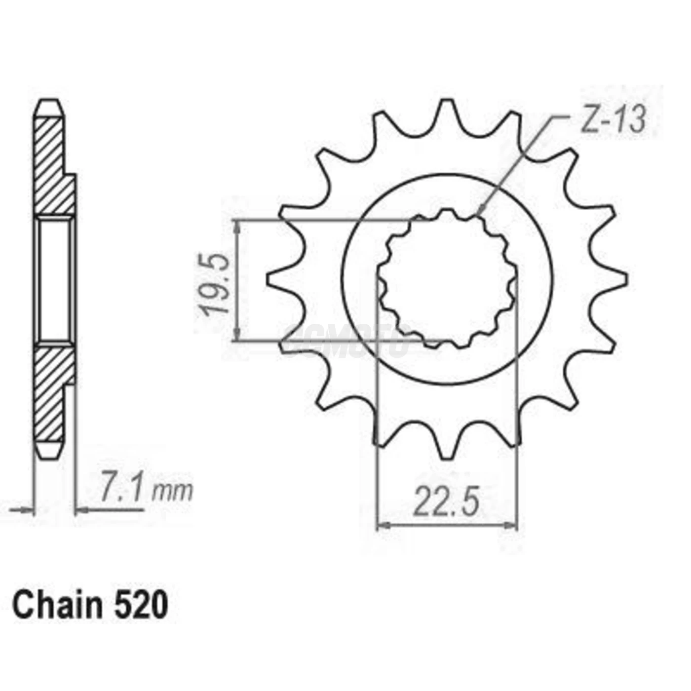 Kit chaine Suzuki Dr 250