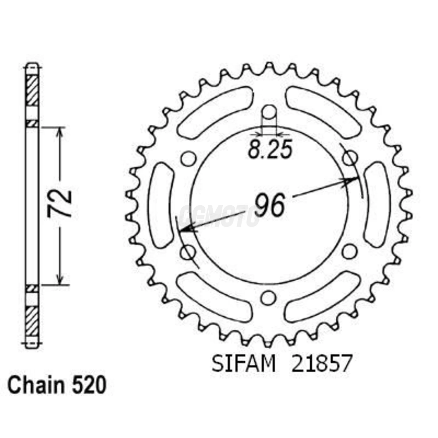 Kit chaine Suzuki Dr 250