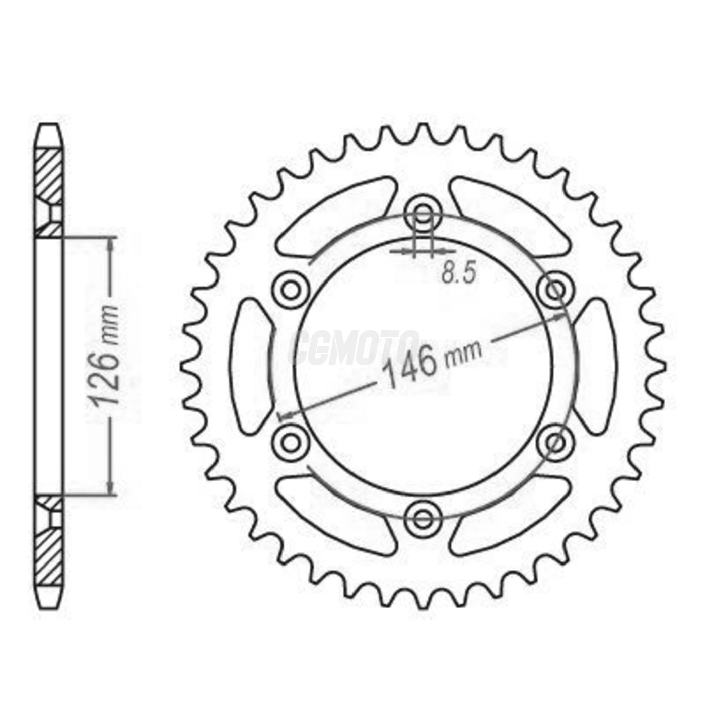 Kit chaine Suzuki Dr 350 Se