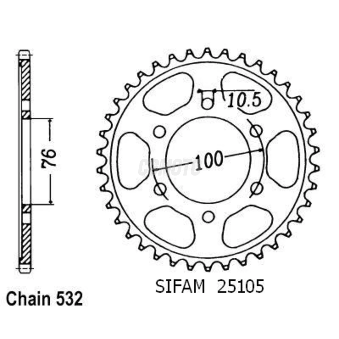 Kit chaine Suzuki Rf 900 Rr