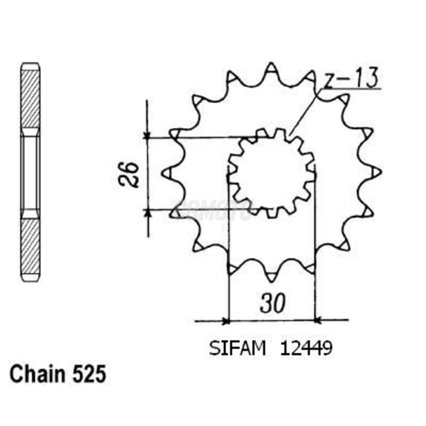 Kit chaine Triumph 865 Speedmaster